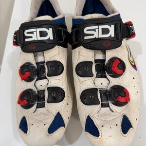 SIDI Men’s White & Blue Cycling Shoes